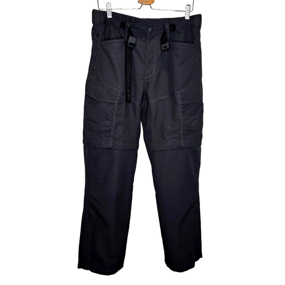 The North Face Mens Pants Medium Convertible Charcoal Black